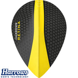Harrows - Retina - Pear Dart Flights - Yellow