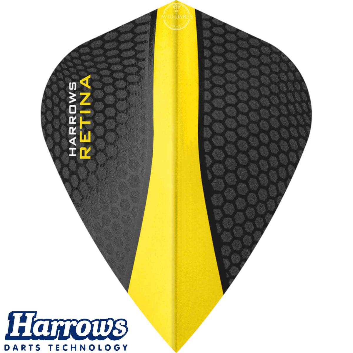 Dart Flights - Harrows - Retina - Kite Dart Flights Yellow