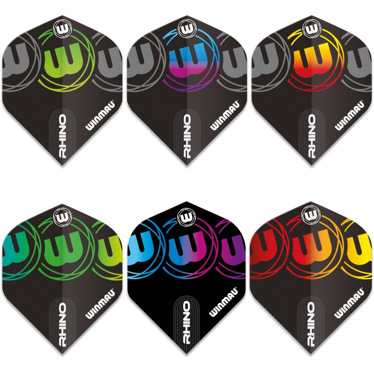 Dart Flights - Winmau - Rhino Extra Thick - Big Wing Dart Flights 