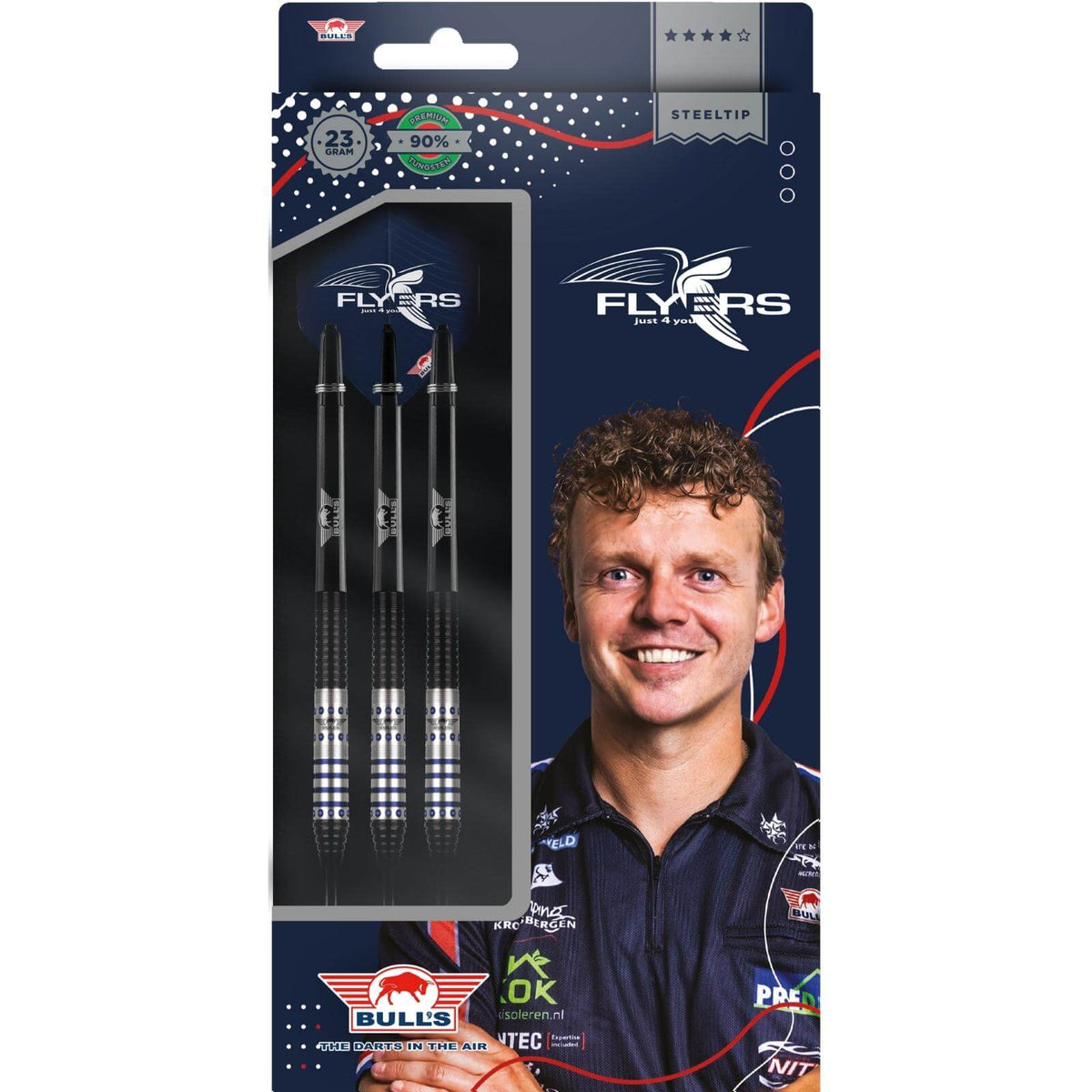 Darts - Bull&#39;s NL - Richard Veenstra Darts - Steel Tip - 90% Tungsten - 22g 23g 24g 