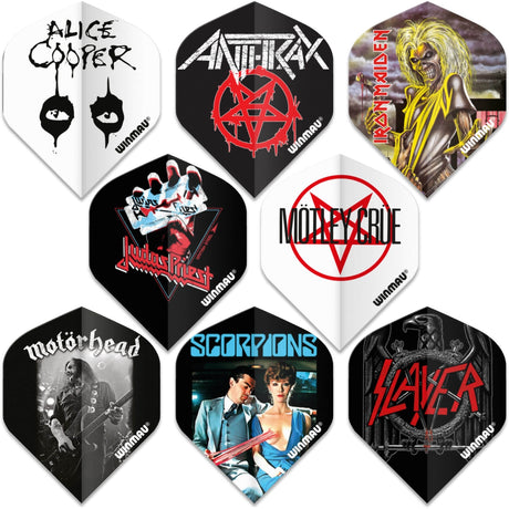 Winmau - Rock Legends 1 of 2 - Big Wing Dart Flights -