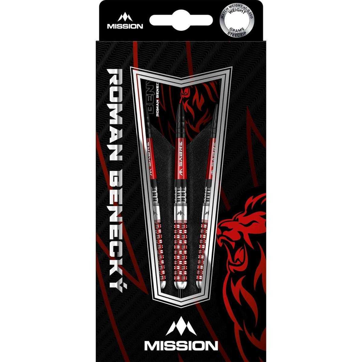 Darts - Mission - Roman Benecky Darts - Steel Tip - 90% Tungsten - 22g 24g 