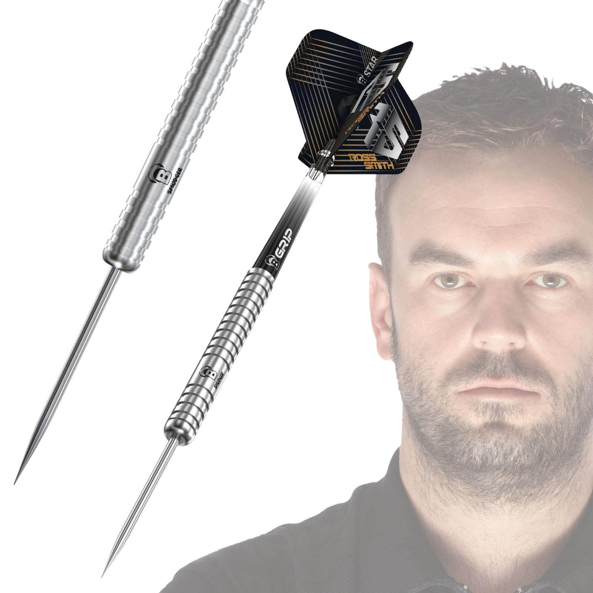 Darts - BULL&#39;S - Ross Smith Darts - Steel Tip - 90% Tungsten - 22g 24g 
