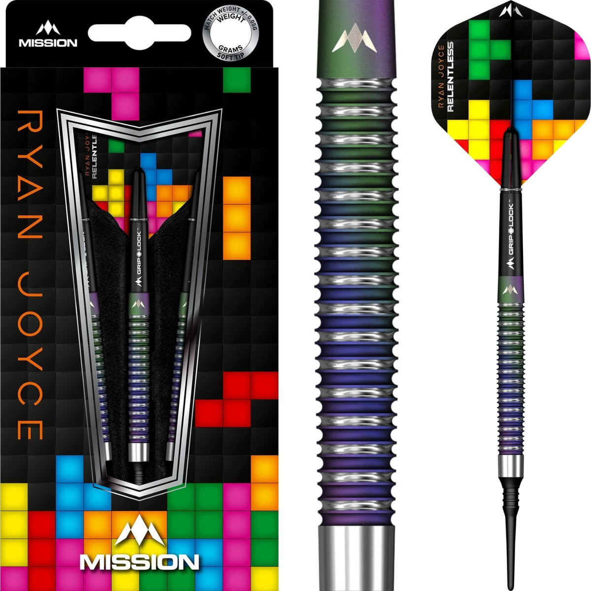 Darts - Mission - Ryan Joyce Darts - Soft Tip - 95% Tungsten - 21g 