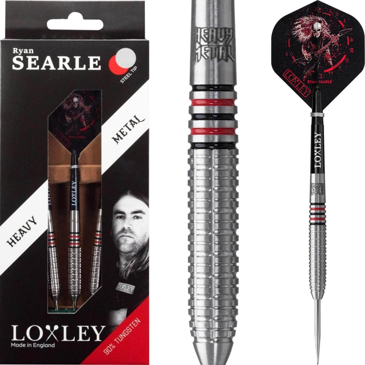 Darts - Loxley - Ryan Searle Darts - Steel Tip - 90% Tungsten - 22g 23g 24g 26g 29g 32g 