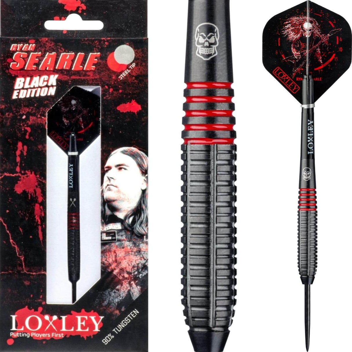 Loxley - Ryan Searle Black Edition Darts - 90% Tungsten - 22g 23g 24g 32g -