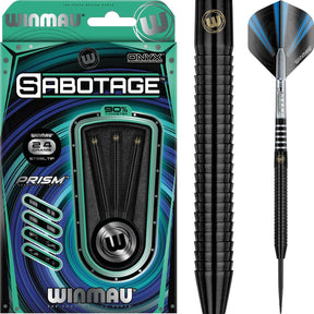 Winmau - Sabotage Black Darts - 90% Tungsten - 22g 24g 26g -