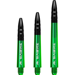 Mission - Sabre Coloured - Hybrid Dart Shafts - Short (36mm) / Green