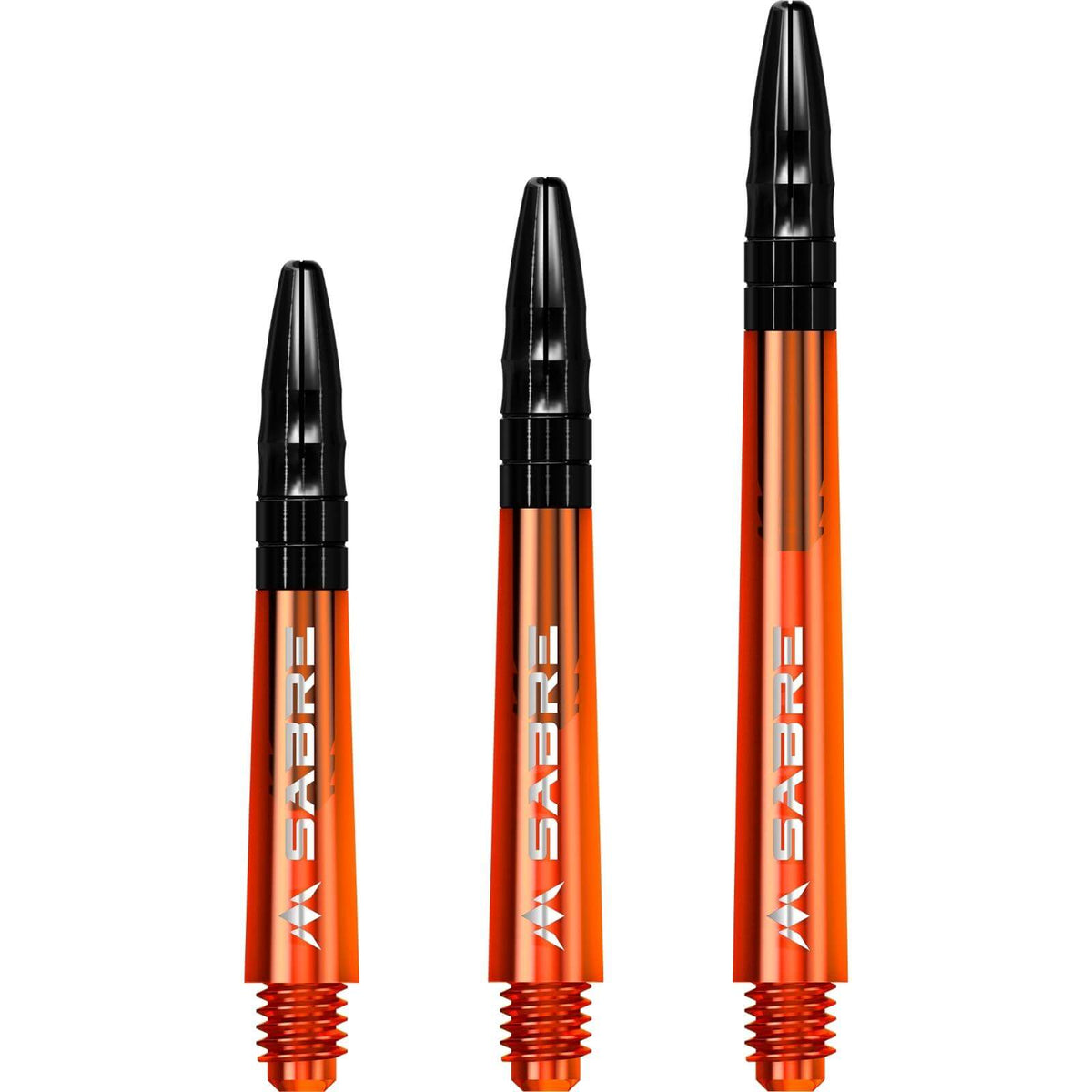 Dart Shafts - Mission - Sabre Coloured - Hybrid Dart Shafts Short (36mm) / Orange