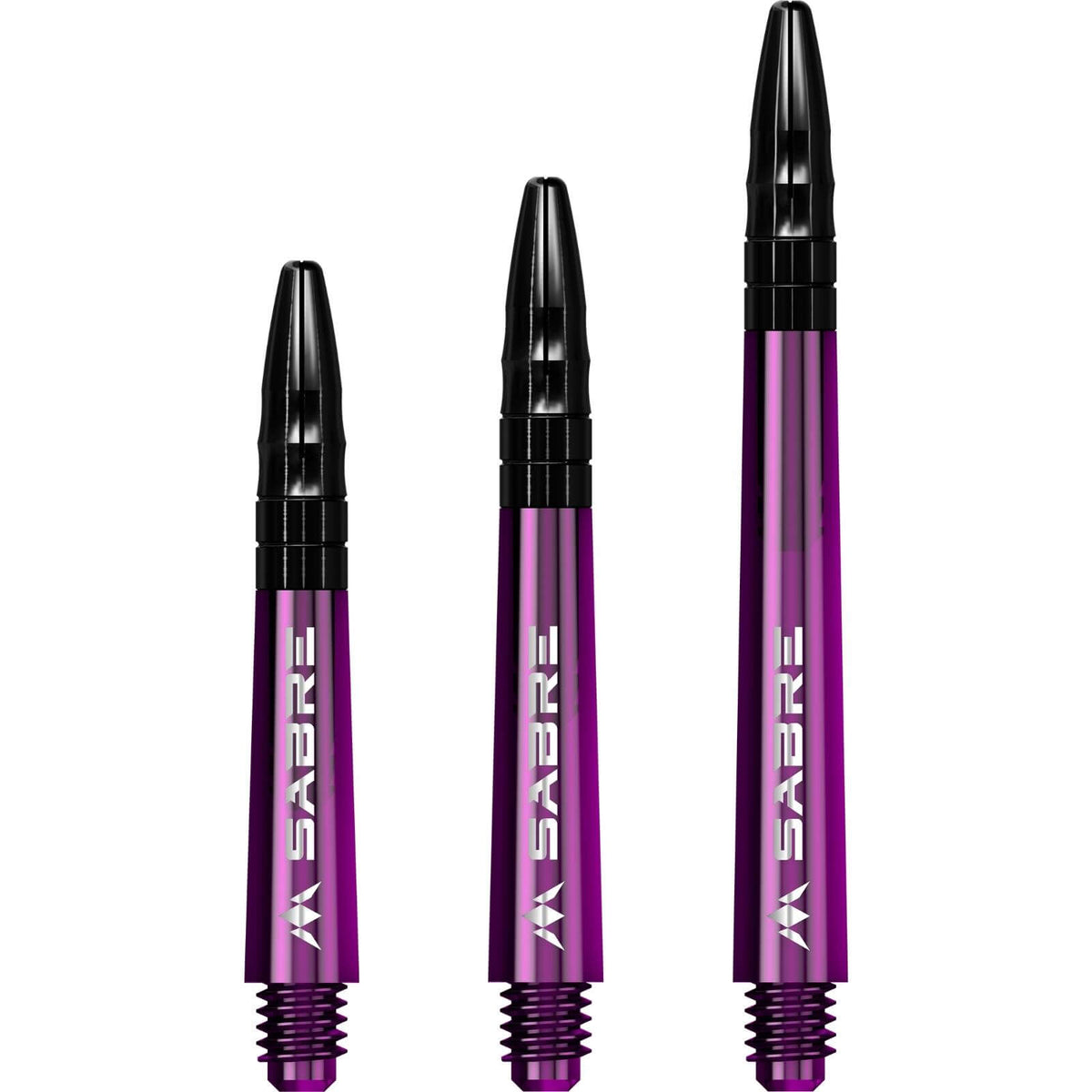 Dart Shafts - Mission - Sabre Coloured - Hybrid Dart Shafts Short (36mm) / Purple