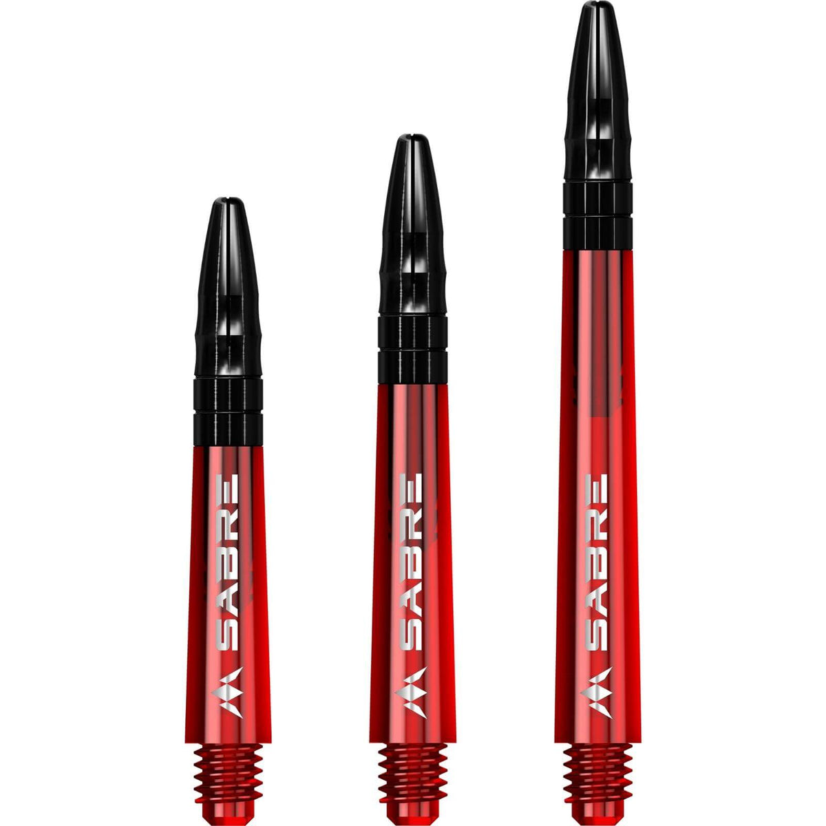 Dart Shafts - Mission - Sabre Coloured - Hybrid Dart Shafts Short (36mm) / Red
