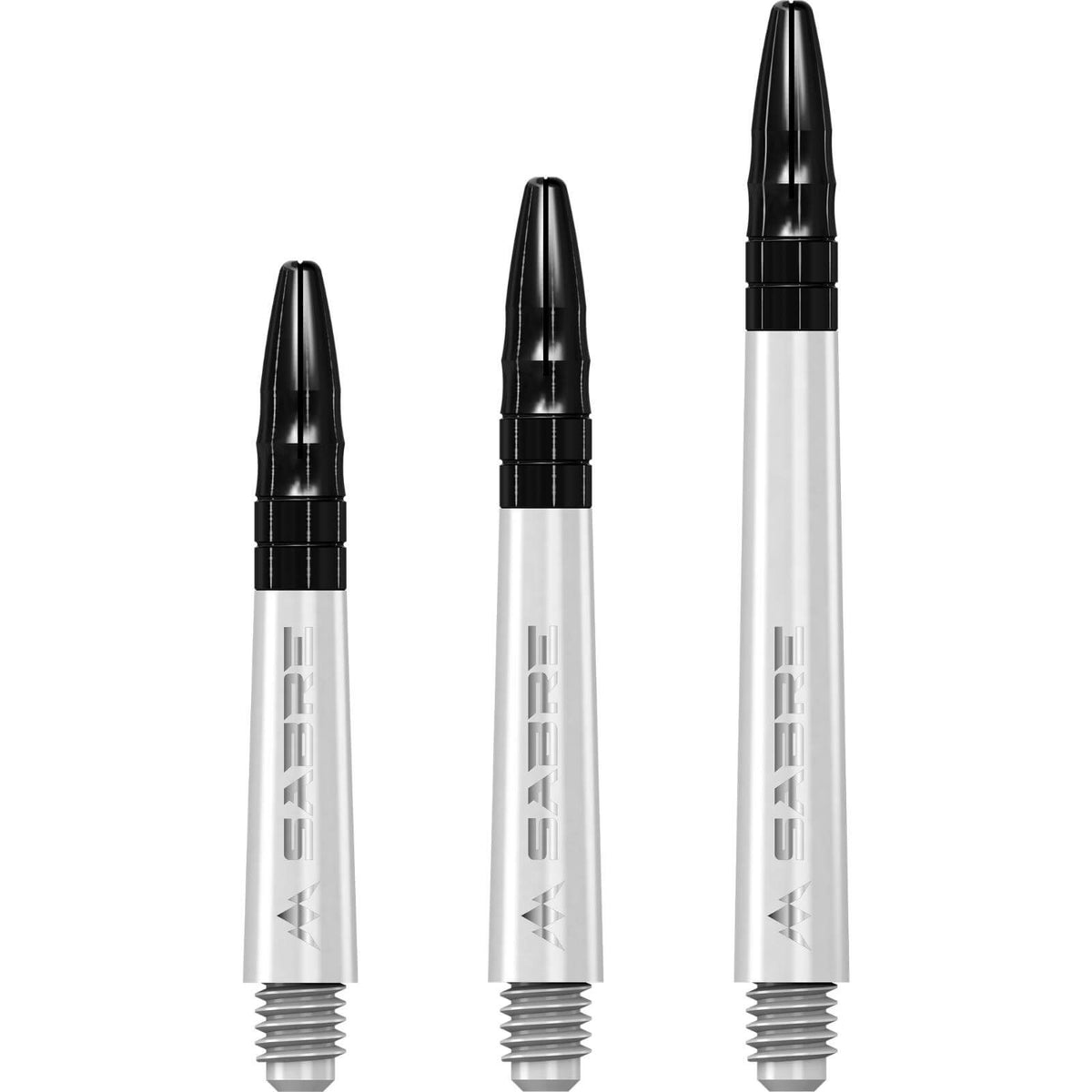 Dart Shafts - Mission - Sabre Coloured - Hybrid Dart Shafts Short (36mm) / White