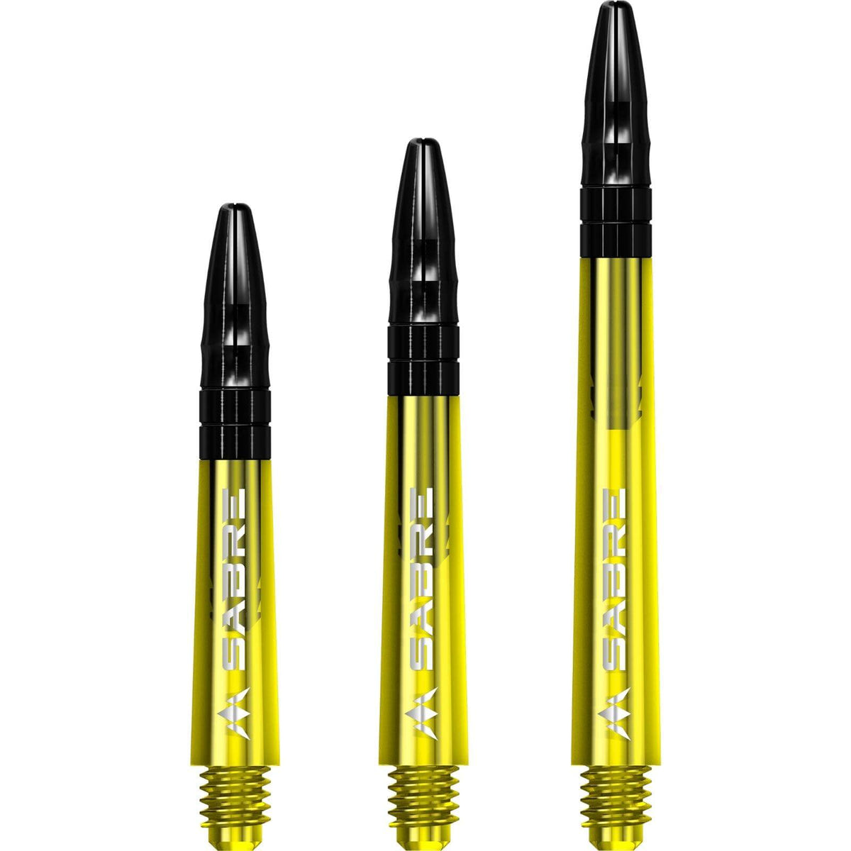 Dart Shafts - Mission - Sabre Coloured - Hybrid Dart Shafts Short (36mm) / Yellow