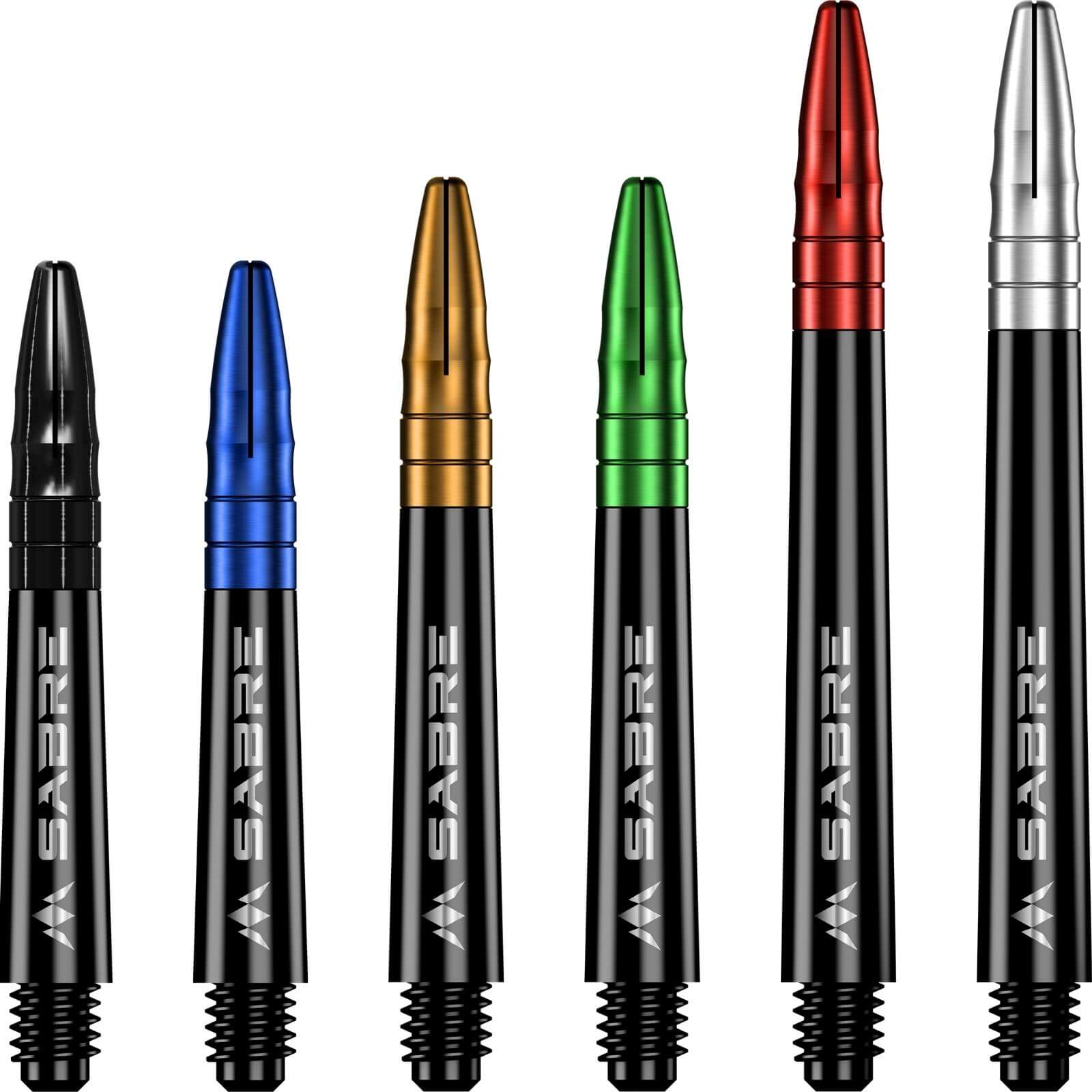 Dart Shafts - Mission - Sabre Black - Hybrid Dart Shafts 