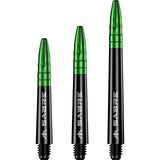 Mission - Sabre Black - Hybrid Dart Shafts - Short (36mm) / Green