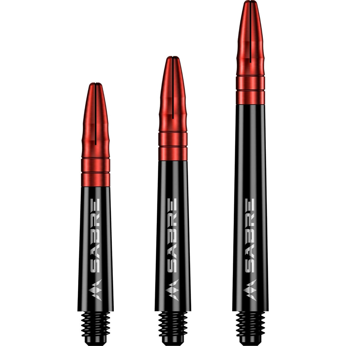 Mission - Sabre Black - Hybrid Dart Shafts - Short (36mm) / Red