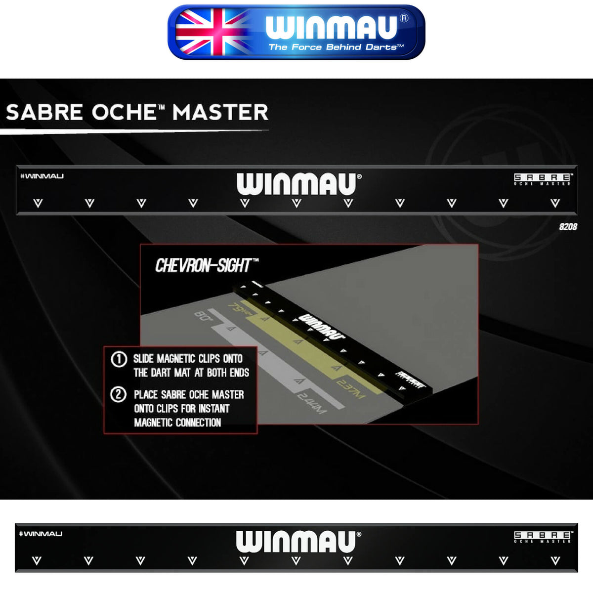 Oche Accessories - Winmau - Sabre Raised Oche Master 