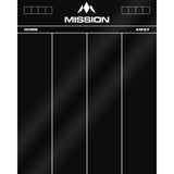 Mission - Marker Boards - Drywipe Scoreboard - Black Acrylic - 501 -