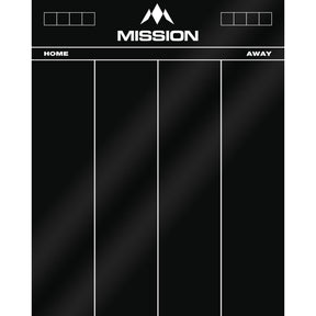 Mission - Marker Boards - Drywipe Scoreboard - Black Acrylic - 501 -