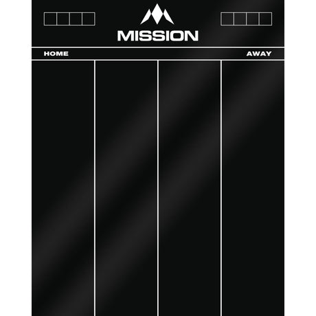 Mission - Marker Boards - Drywipe Scoreboard - Black Acrylic - 501 -
