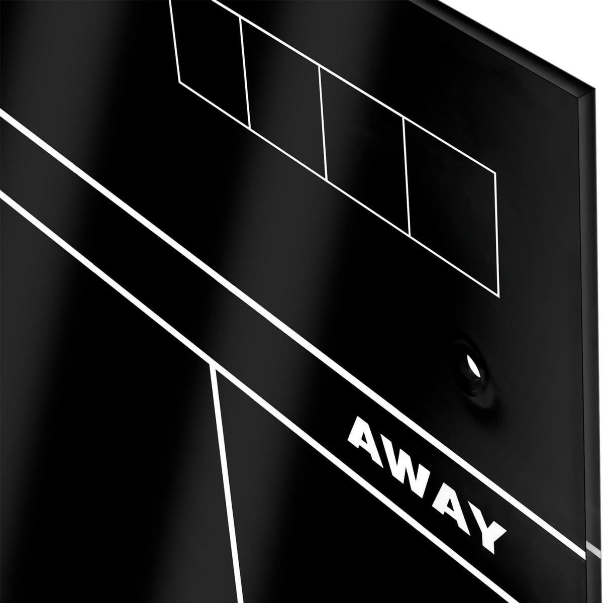 Scoring Accessories - Mission - Marker Boards - Drywipe Scoreboard - Black Acrylic - 501 