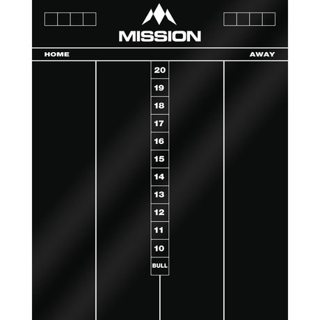 Mission - Marker Boards - Drywipe Scoreboard - Black Acrylic - Cricket -