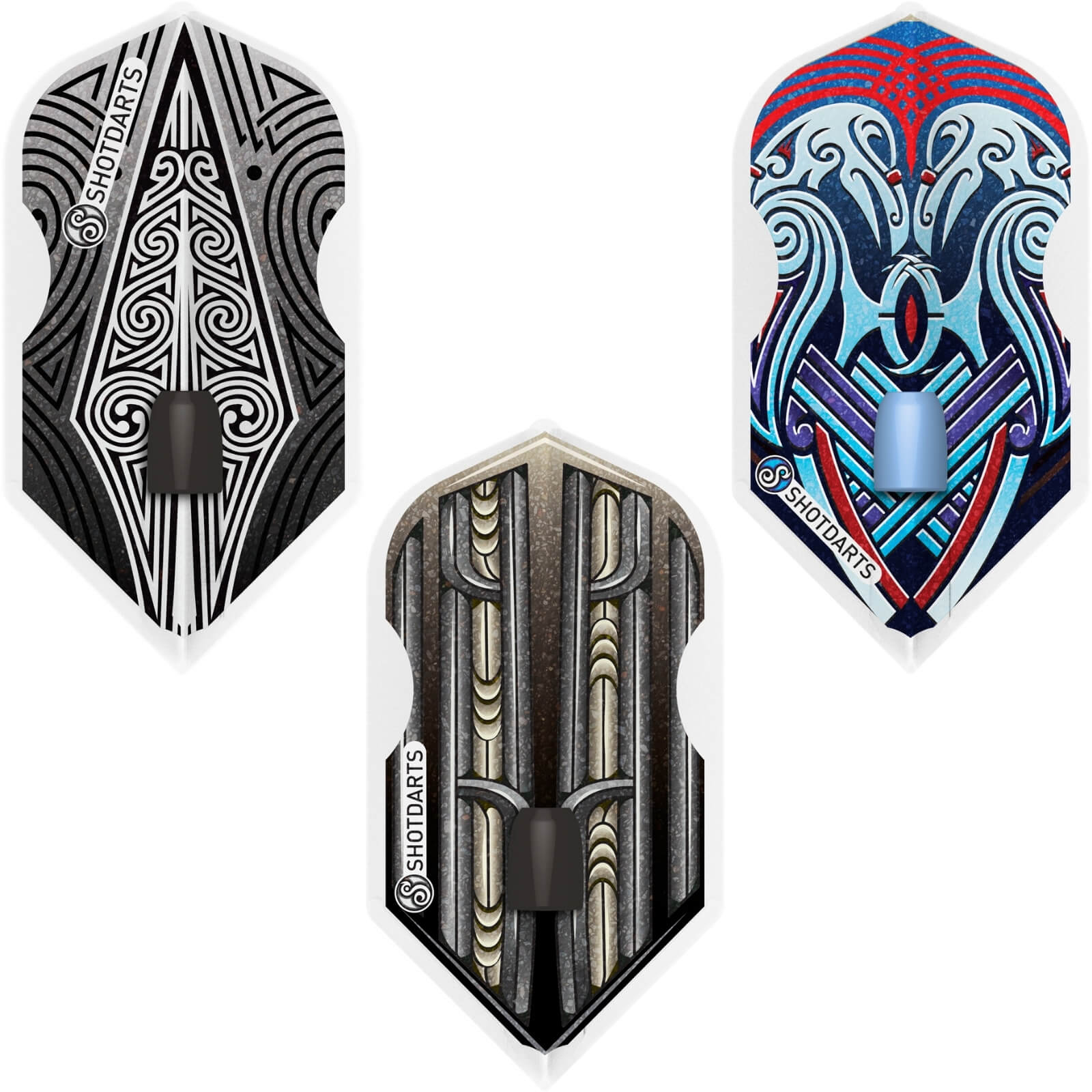 Dart Flights - Shot - L-Style - L6 - Slim Moulded Dart Flights 
