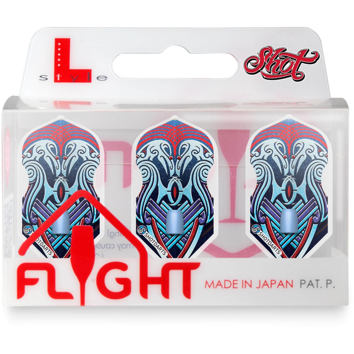Dart Flights - Shot - L-Style - L6 - Slim Moulded Dart Flights Viking Raven