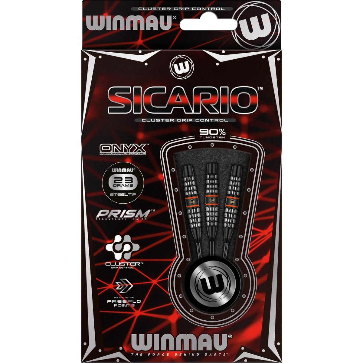 Darts - Winmau - Sicario Darts - Steel Tip - 90% Tungsten - 21g 23g 25g