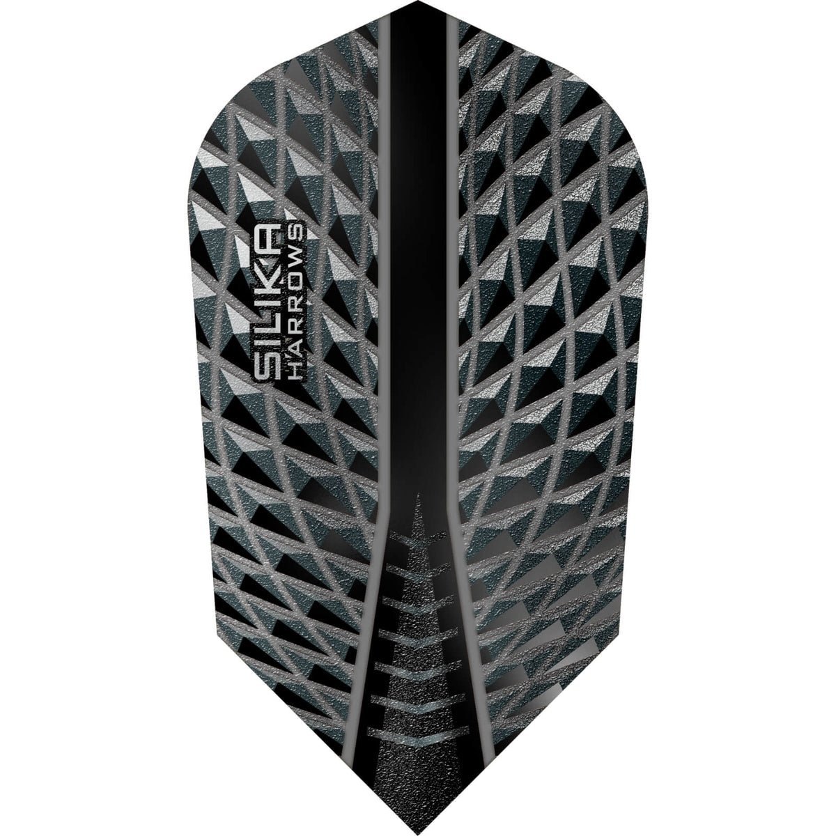 Dart Flights - Harrows - Silika - Slim Dart Flights Black