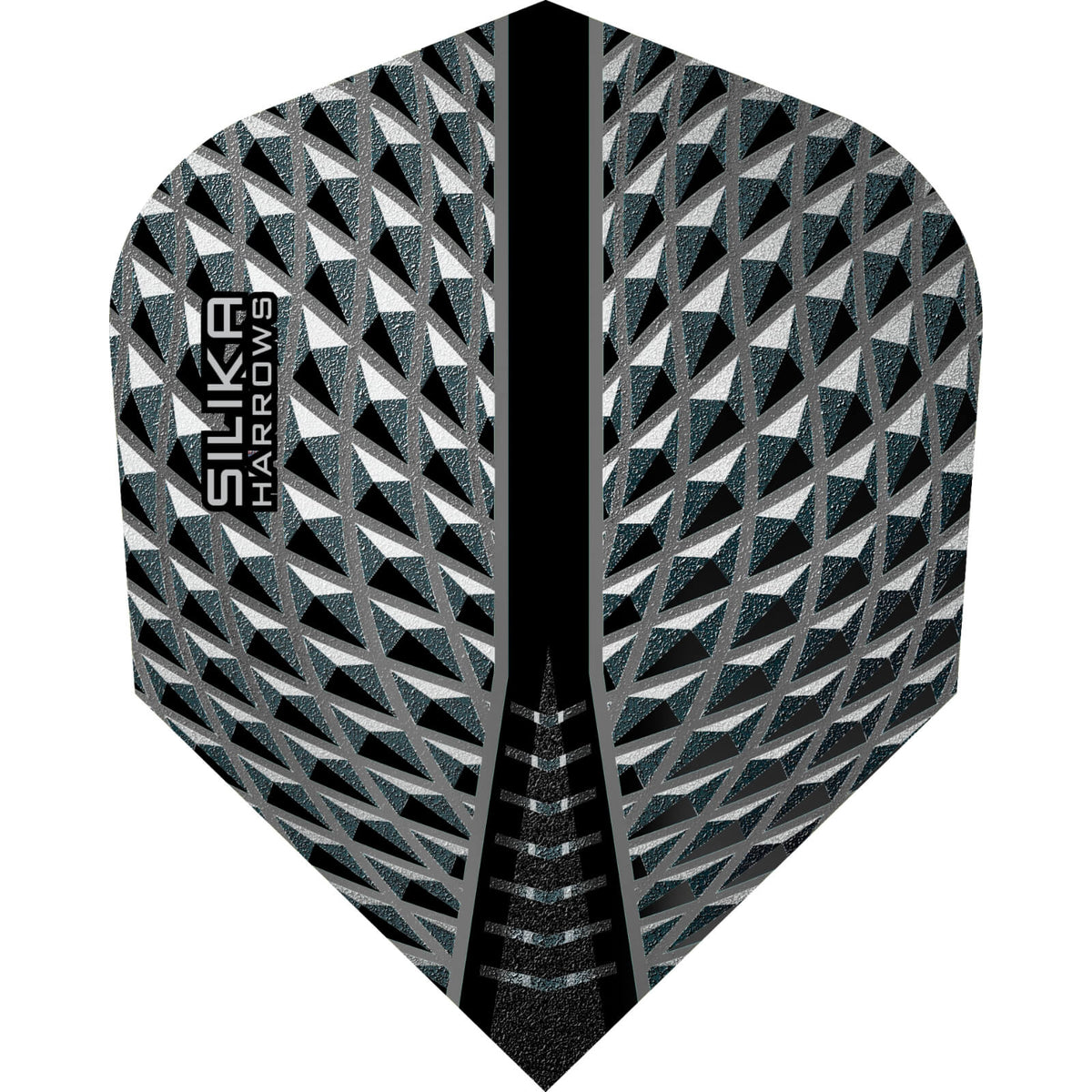 Dart Flights - Harrows - Silika - Standard Dart Flights Black