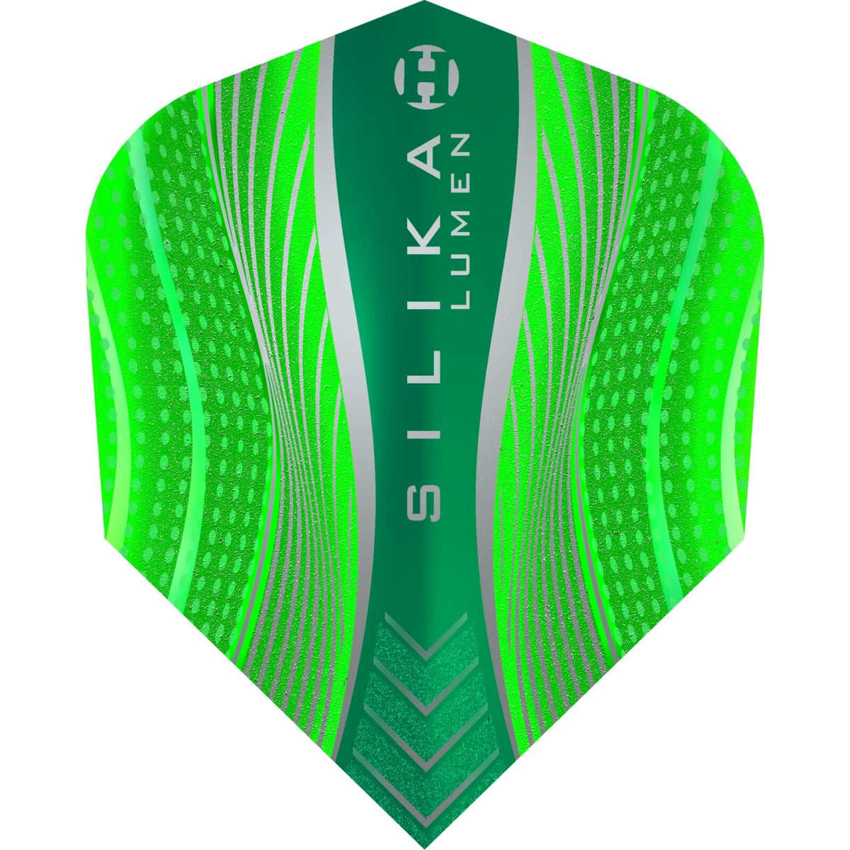 Dart Flights - Harrows - Silika Lumen - Standard Dart Flights Green