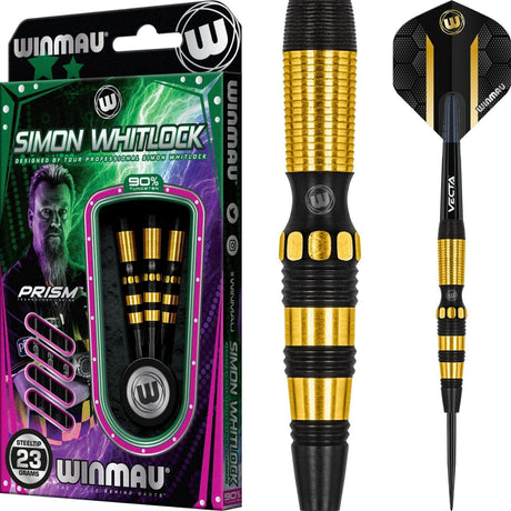 Winmau - Simon Whitlock Onyx AU Darts - 90% Tungsten - 21g 23g -