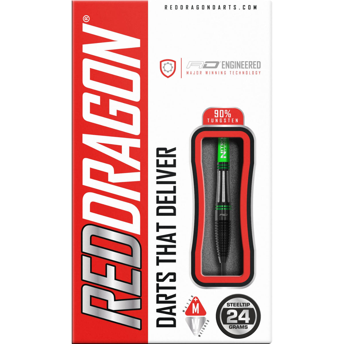 Darts - Red Dragon - Slipstream Darts - Steel Tip - 90% Tungsten - 22g 24g 26g 
