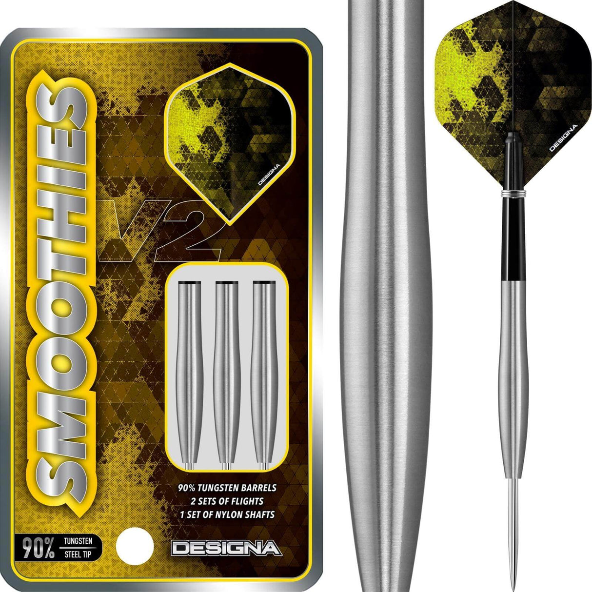 Designa - Smoothies V2 M3 Darts - 90% Tungsten - 23g 25g -
