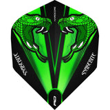 Red Dragon - Peter Wright - Big Wing Dart Flights - Green Snakes