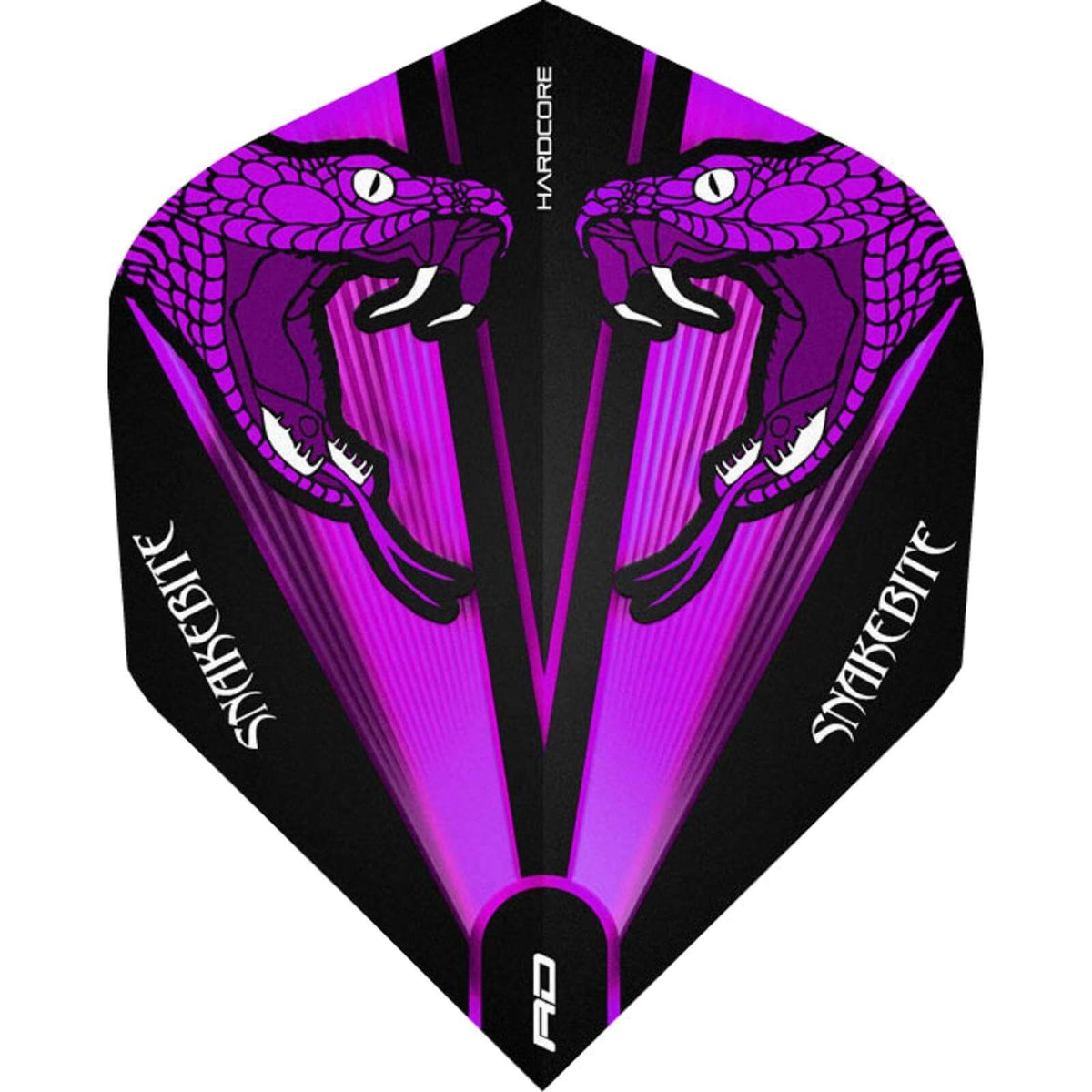 Dart Flights - Red Dragon - Peter Wright - Big Wing Dart Flights Purple Snakes