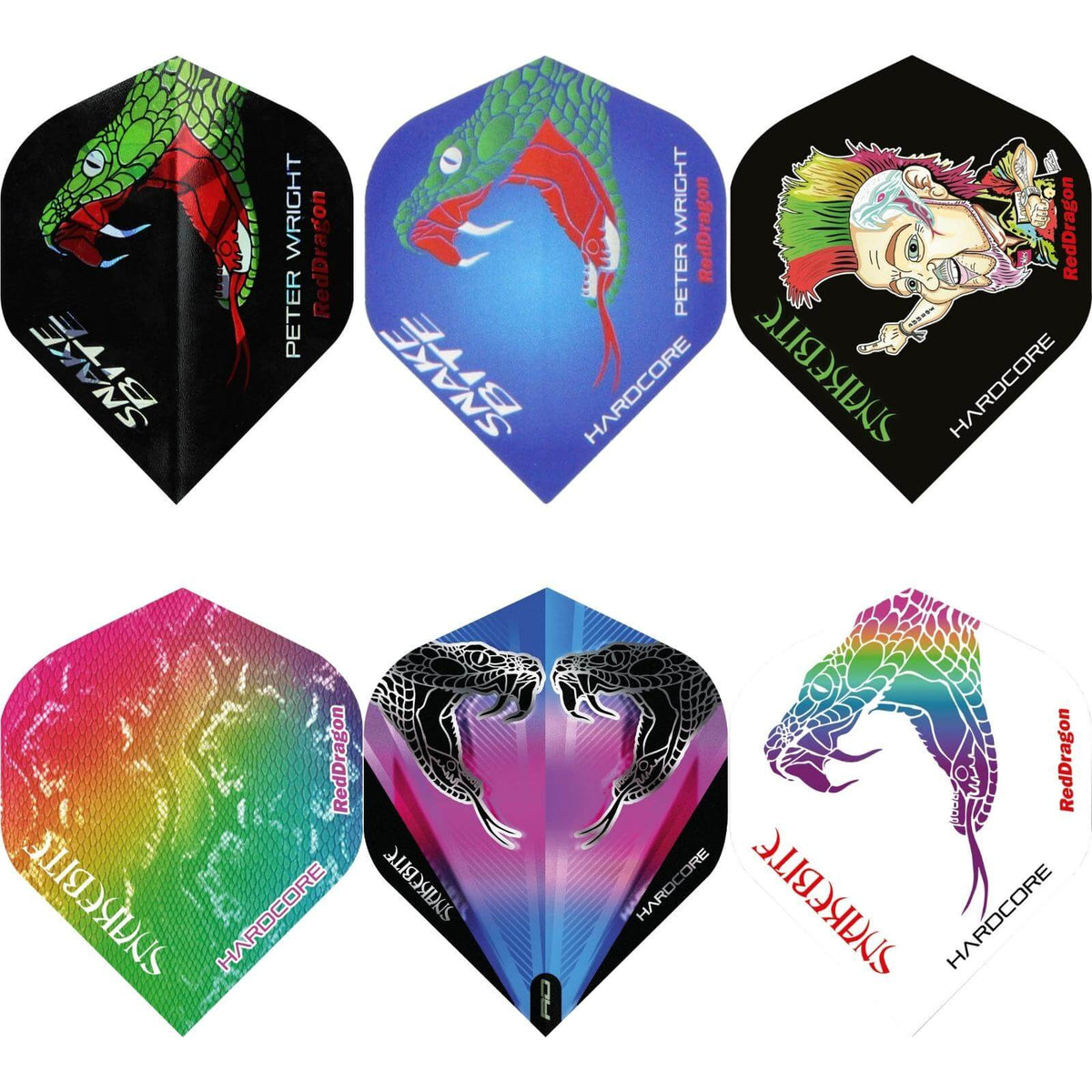 Dart Flights - Red Dragon - Peter Wright - Big Wing Dart Flights 