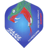 Red Dragon - Peter Wright - Big Wing Dart Flights - Blue Snake
