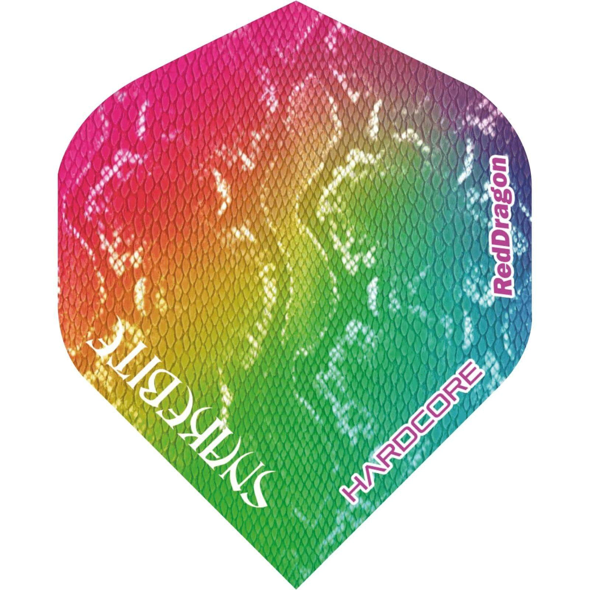 Dart Flights - Red Dragon - Peter Wright - Big Wing Dart Flights Colourful Snakeskin