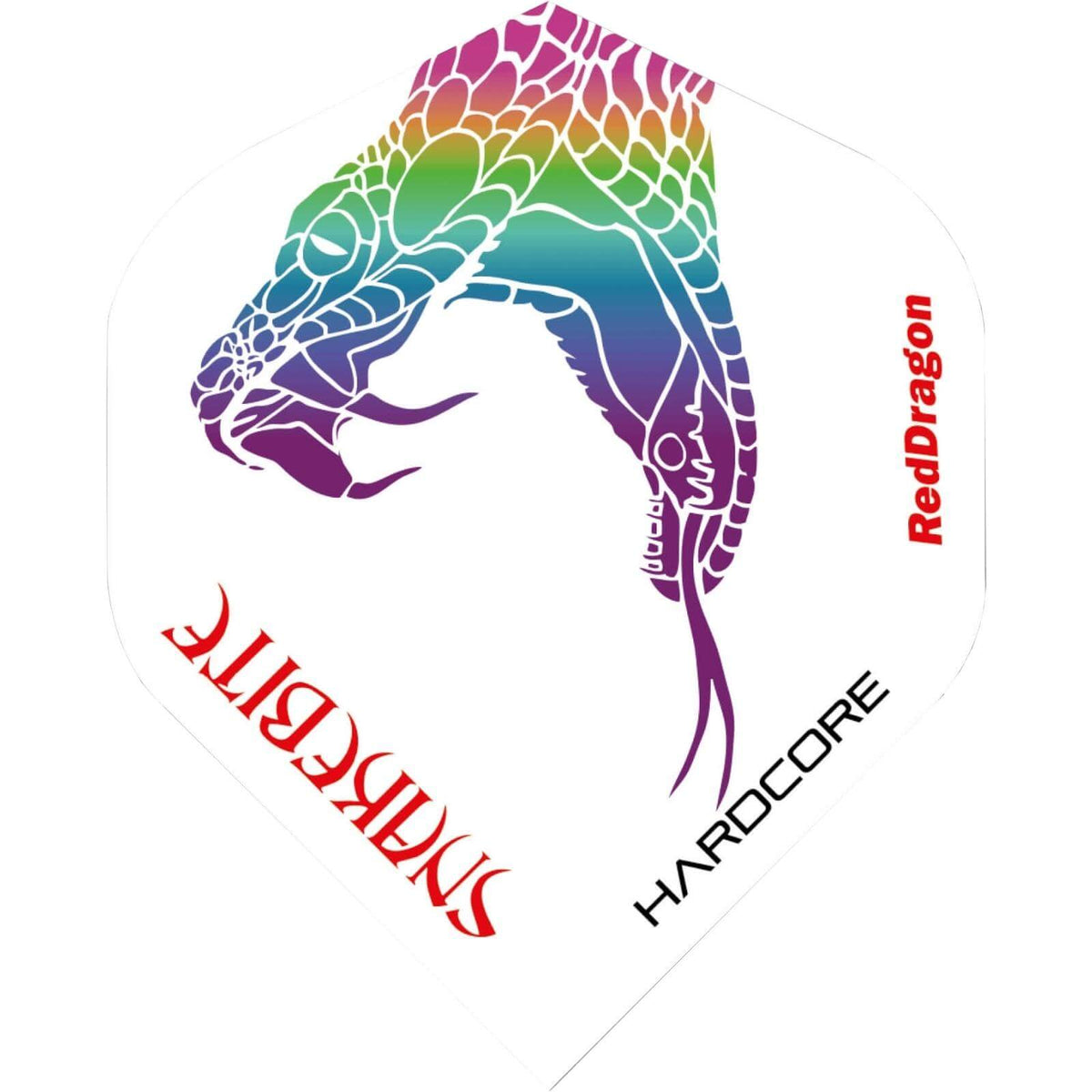 Dart Flights - Red Dragon - Peter Wright - Big Wing Dart Flights White Snake