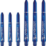 Red Dragon - Peter "Snakebite" Wright Signature Series - Polycarbonate Dart Shafts - Short (35mm) / Blue