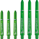 Red Dragon - Peter "Snakebite" Wright Signature Series - Polycarbonate Dart Shafts - Short (35mm) / Green