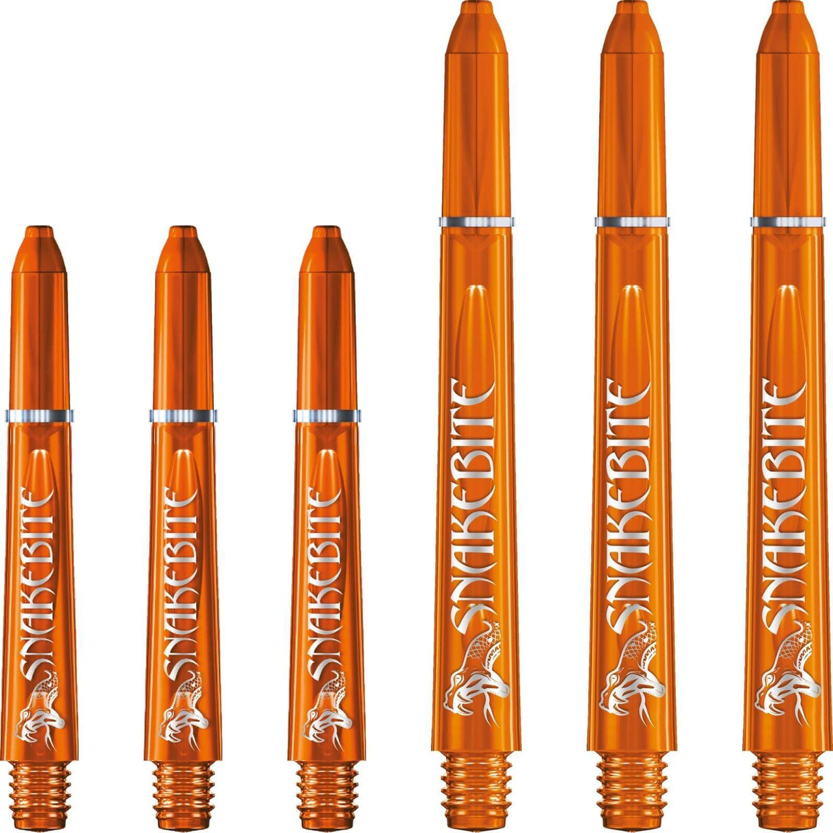 Red Dragon - Peter "Snakebite" Wright Signature Series - Polycarbonate Dart Shafts - Short (35mm) / Orange