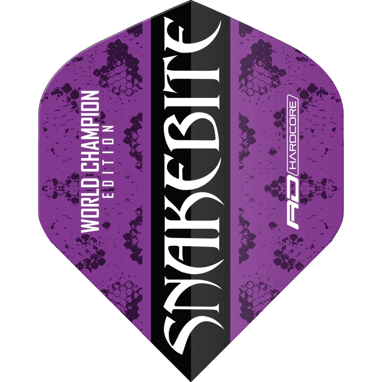 Red Dragon - Peter Wright World Champion Edition - Big Wing Dart Flights - Purple and Black