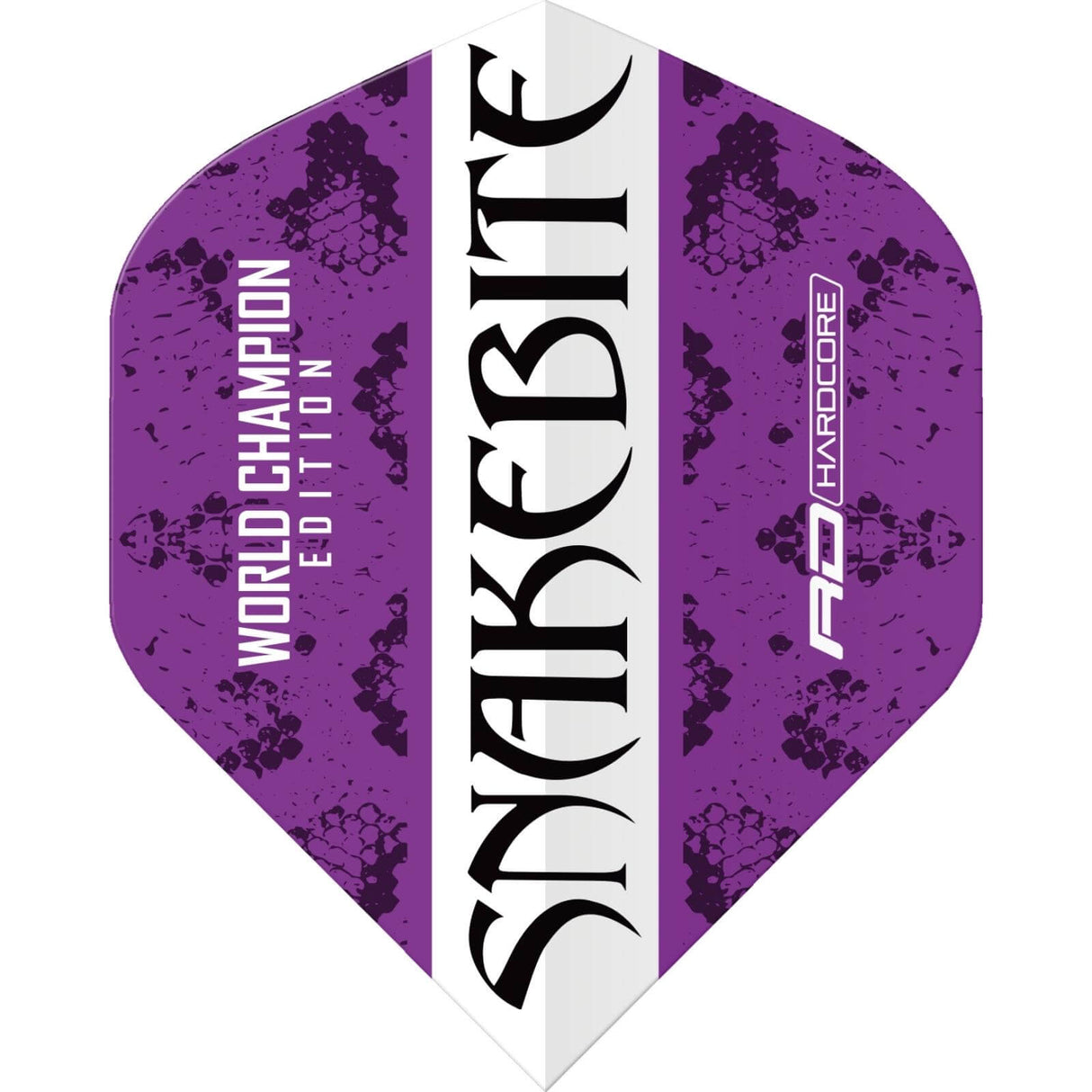 Red Dragon - Peter Wright World Champion Edition - Big Wing Dart Flights - Purple and White