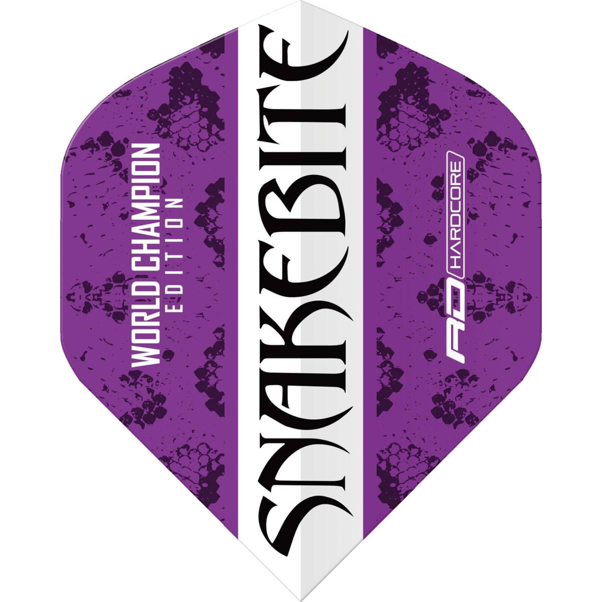 Dart Flights - Red Dragon - Peter Wright World Champion Edition - Big Wing Dart Flights Purple and White