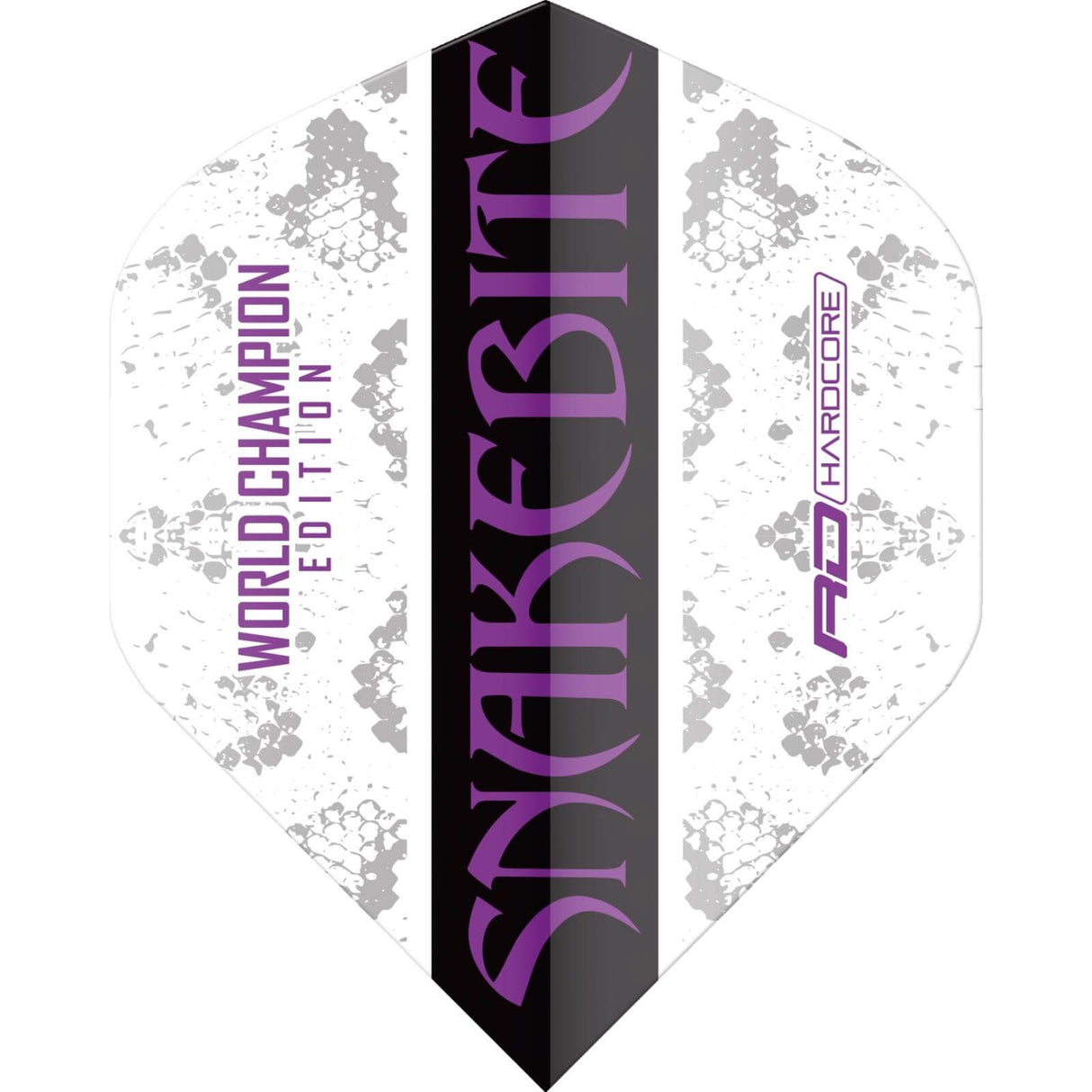 Red Dragon - Peter Wright World Champion Edition - Big Wing Dart Flights - White and Black