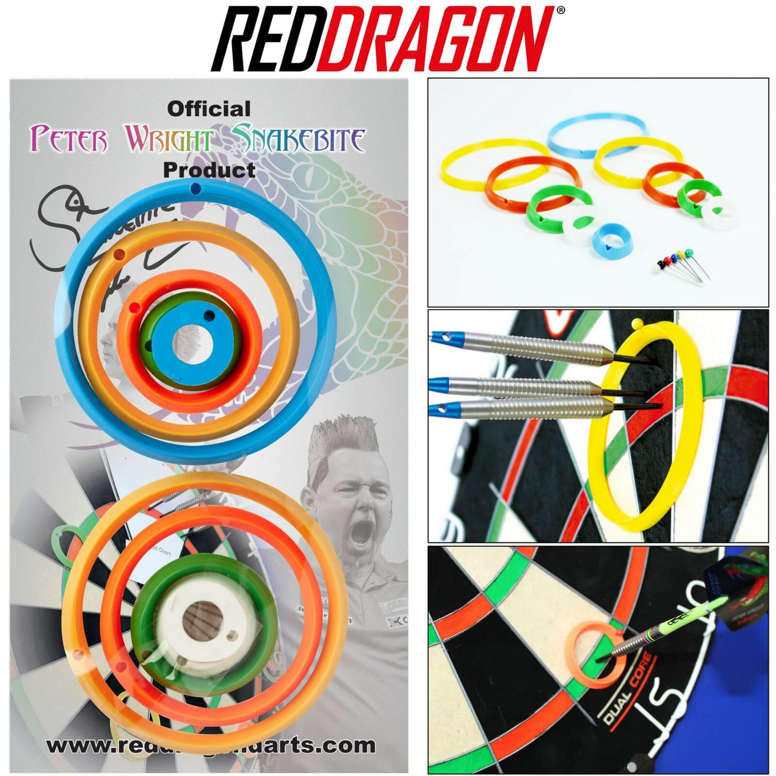 Training Accessories - Red Dragon - Peter Snakebite Wright - Darts Practice Rings 