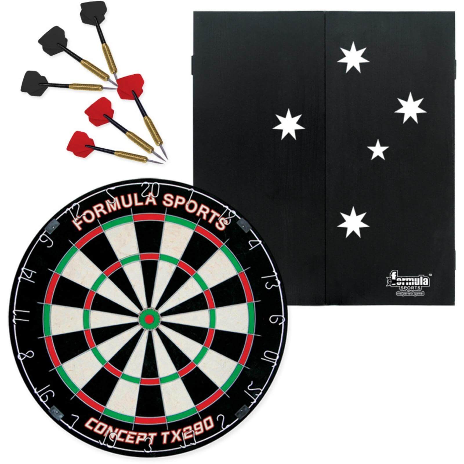 Dartboards - Formula Sports - Southern Cross Dartboard & Cabinet Set 